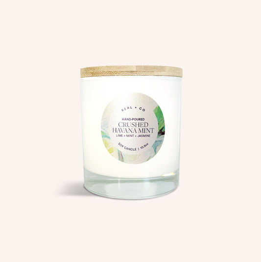 Soy Candle 10.5oz - Crushed Havana Mint
